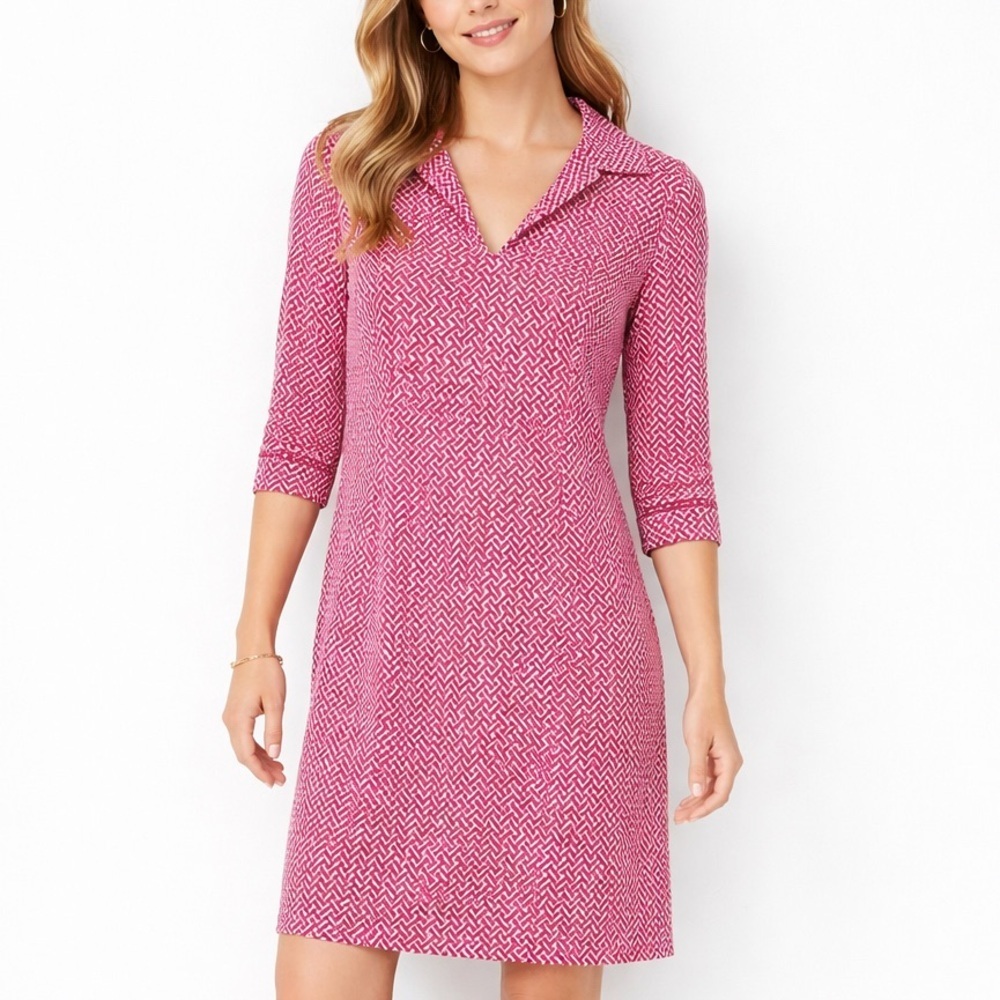 Jude Connally geometric print dress Pink Size XS
